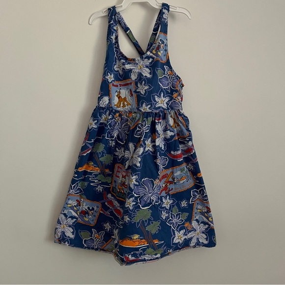 Disney Other - Vintage Disney Mickey & Friends Tropical Tiki Holiday Dress-Girls Size XS